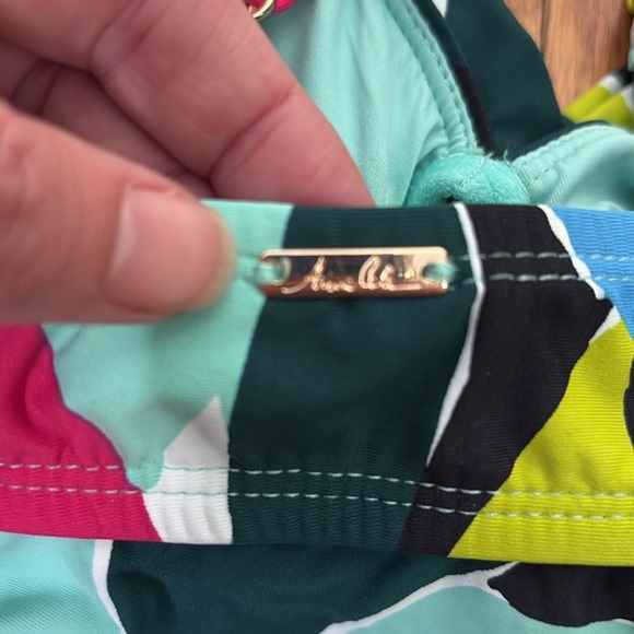 Anne Cole Multicolor Underwire Twist Front Swimsuit Tankini Top 34B/32C NWT - Picture 4 of 7